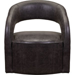 Carmel Leather Modern Elegance Swivel Chair - LOOMLAN - Olivia + Quinn - Club Chairs