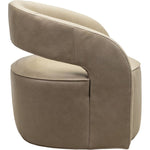 Carmel Leather Modern Elegance Swivel Chair - LOOMLAN - Olivia + Quinn - Club Chairs