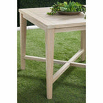 Carmel Outdoor 42" Square Counter Table Gray Teak - LOOMLAN - Essentials For Living - Outdoor Counter Tables