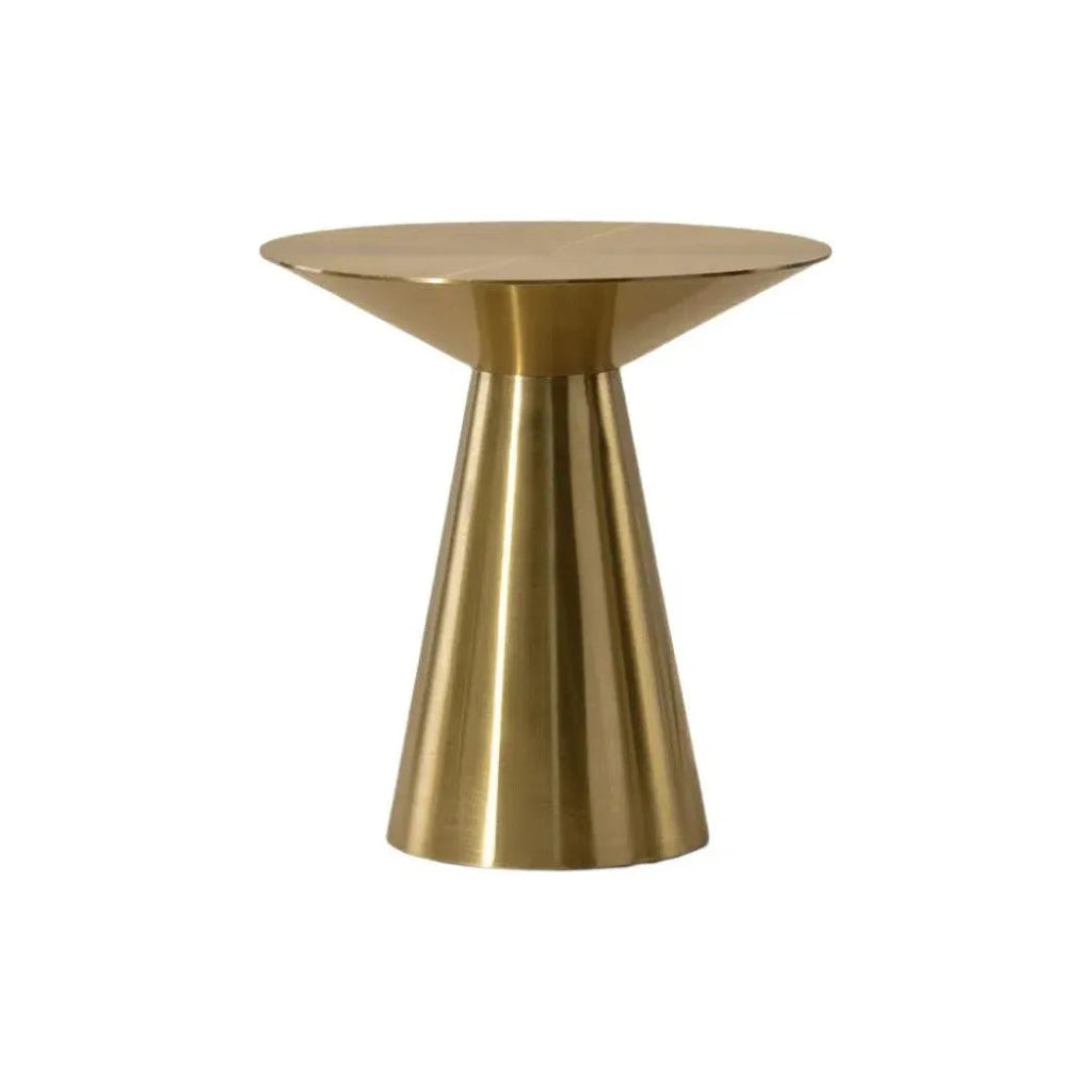 Carmel Stainless Steel Round End Table - LOOMLAN - SUNPAN - Side Tables