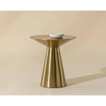 Carmel Stainless Steel Round End Table - LOOMLAN - SUNPAN - Side Tables