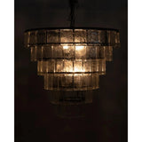 Carnegie Metal and Glass Large Chandelier - LOOMLAN - Noir - Chandeliers