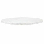 Carrera White Marble Round Dining Table Top - LOOMLAN - Essentials For Living - Dining Tables