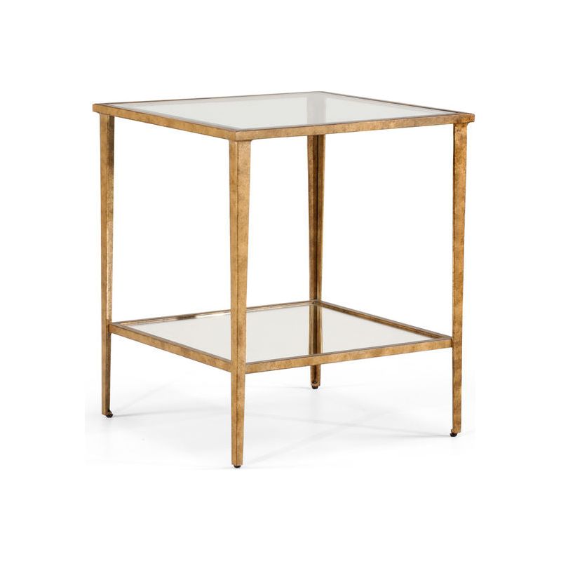 Carson Iron Framed Square End Table - LOOMLAN - Chelsea House - Side Tables