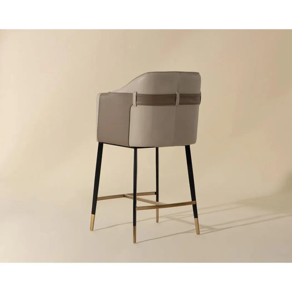 Carter Leather Counter Stool - LOOMLAN - SUNPAN - Counter Stools