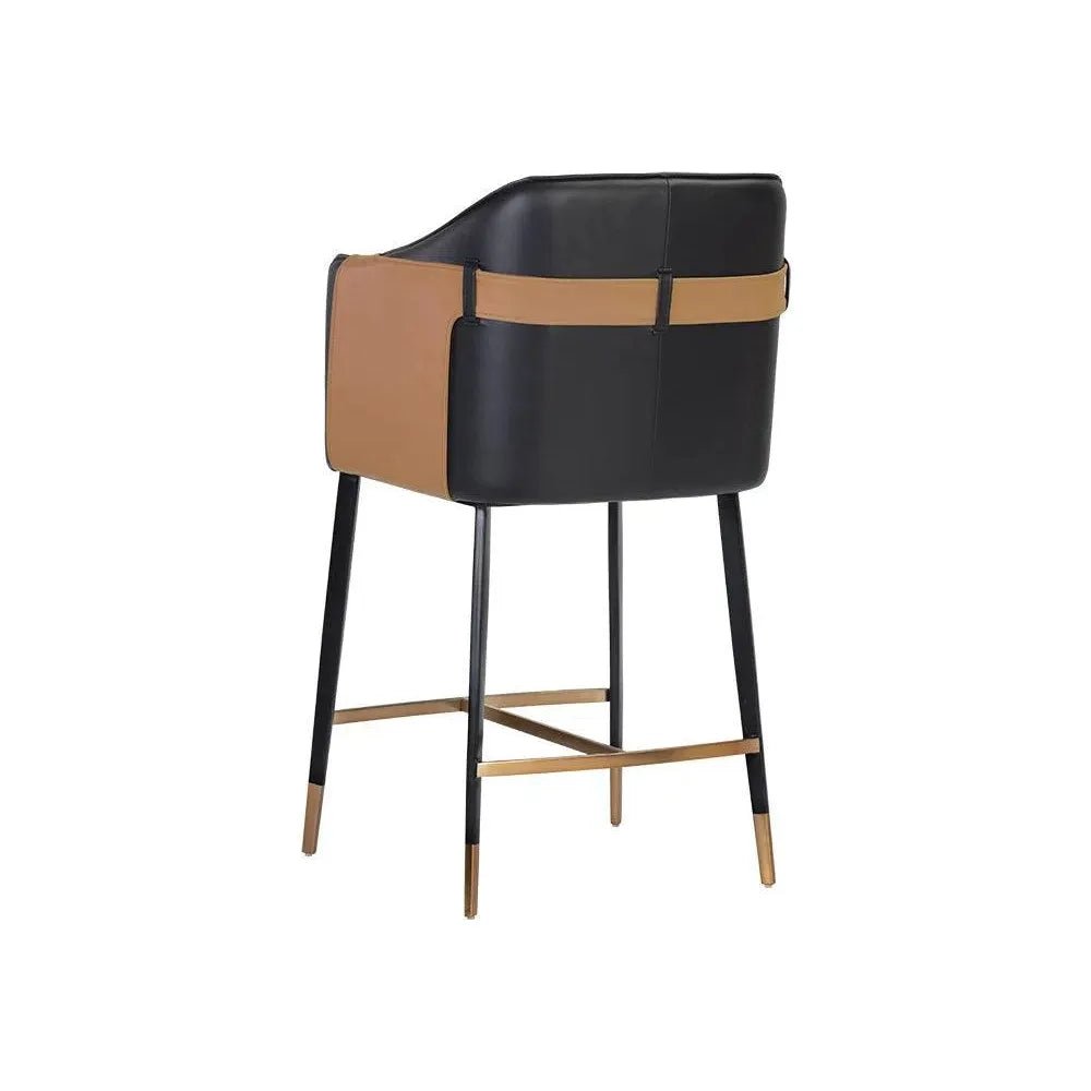 Carter Leather Counter Stool - LOOMLAN - SUNPAN - Counter Stools