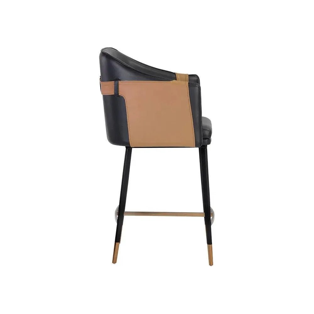 Carter Leather Counter Stool - LOOMLAN - SUNPAN - Counter Stools