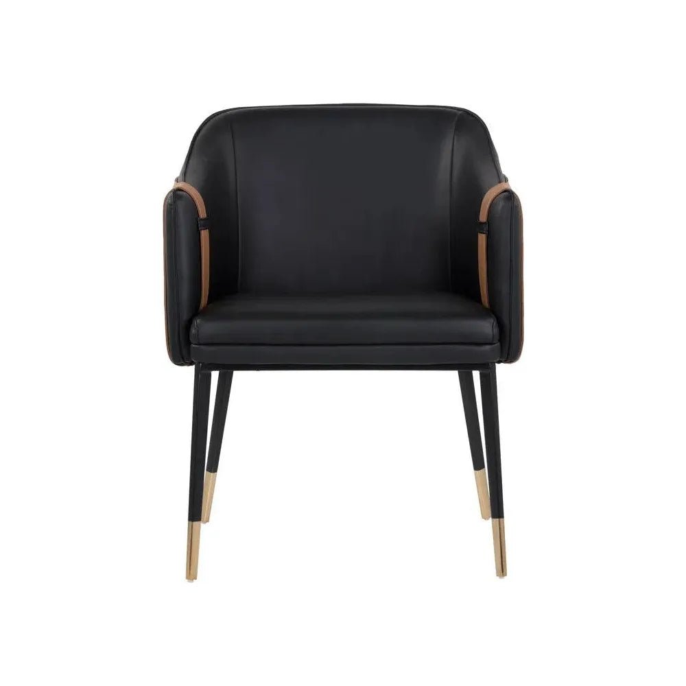 Carter Leather Dining Armchair - LOOMLAN - SUNPAN - Dining Chairs