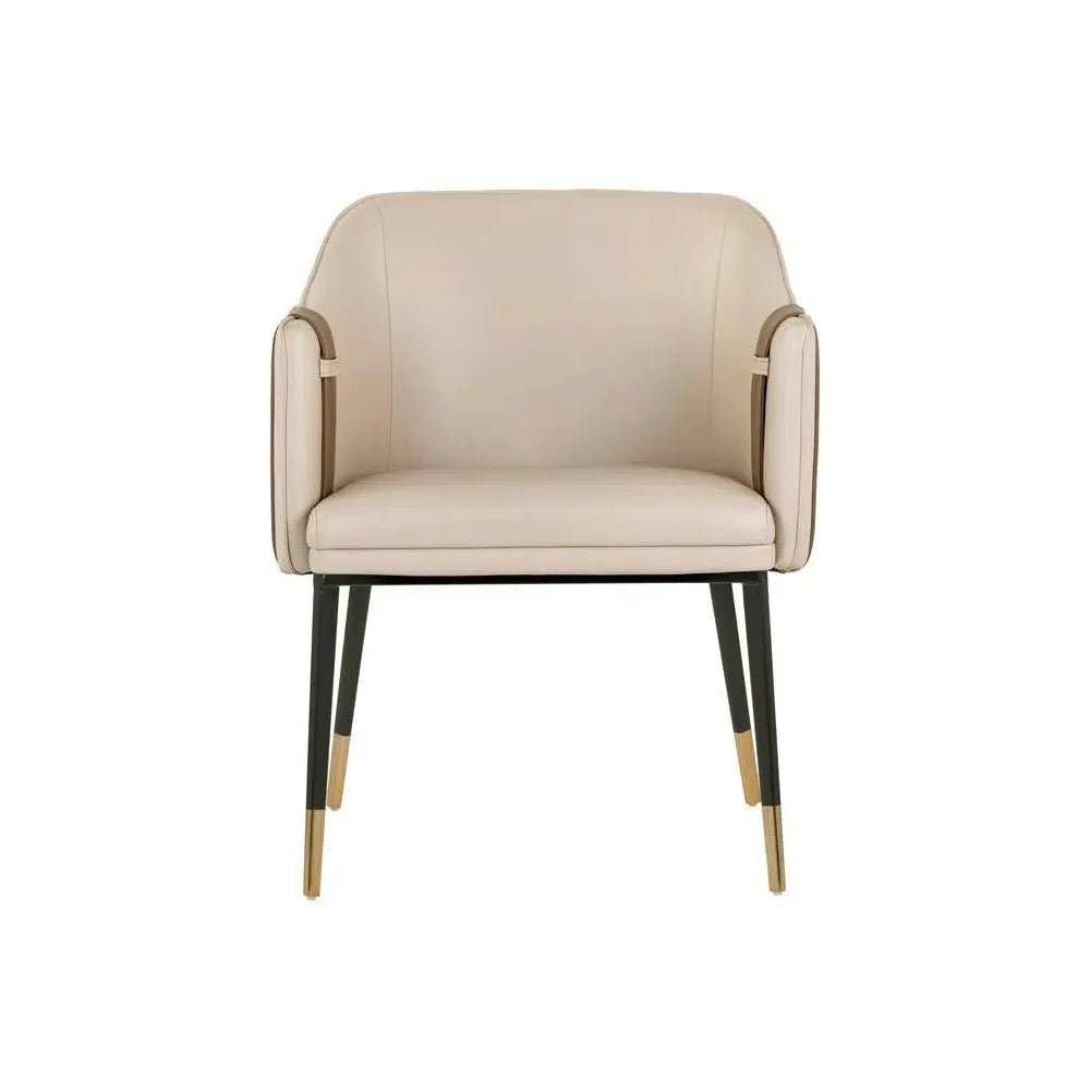 Carter Leather Dining Armchair - LOOMLAN - SUNPAN - Dining Chairs