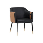 Carter Leather Dining Armchair - LOOMLAN - SUNPAN - Dining Chairs