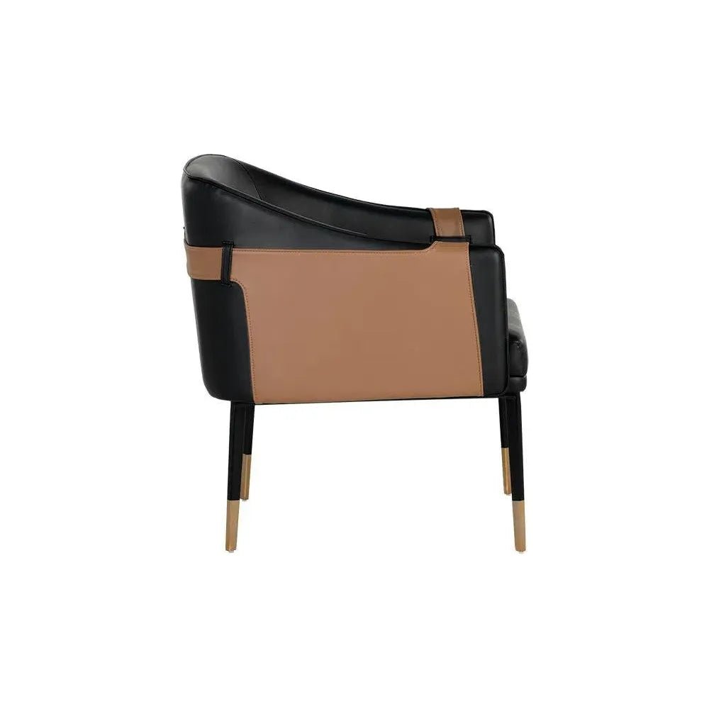 Carter Leather Lounge Chair - LOOMLAN - SUNPAN - Lounge Chairs