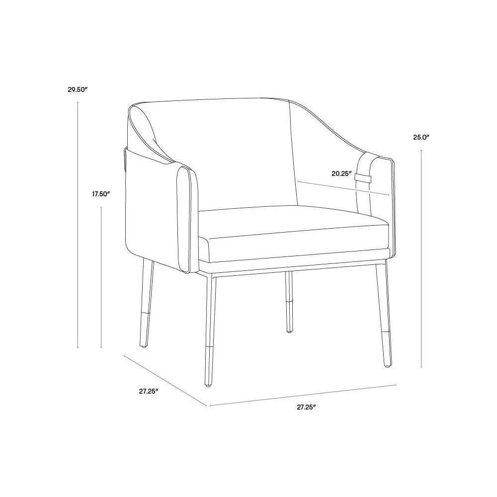 Carter Leather Lounge Chair - LOOMLAN - SUNPAN - Lounge Chairs