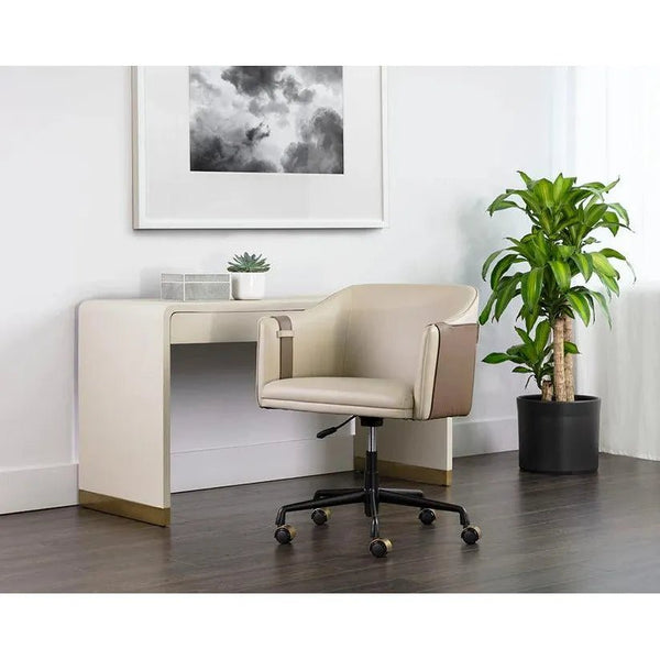 Carter Leather Office Armchair - LOOMLAN - SUNPAN - Office Chairs