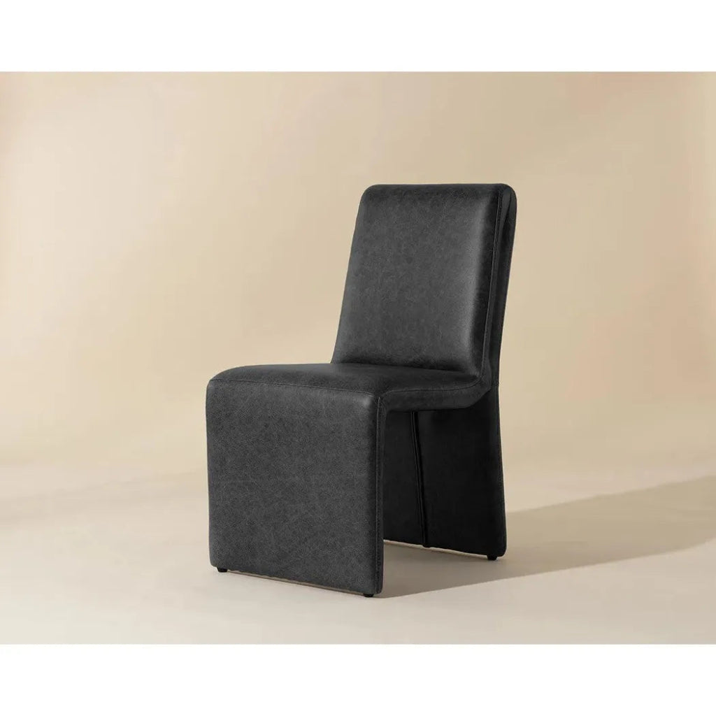 Cascata Leather Dining Armchair - LOOMLAN - SUNPAN - Dining Chairs