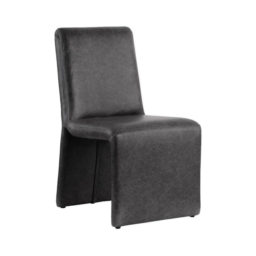 Cascata Leather Dining Armchair - LOOMLAN - SUNPAN - Dining Chairs