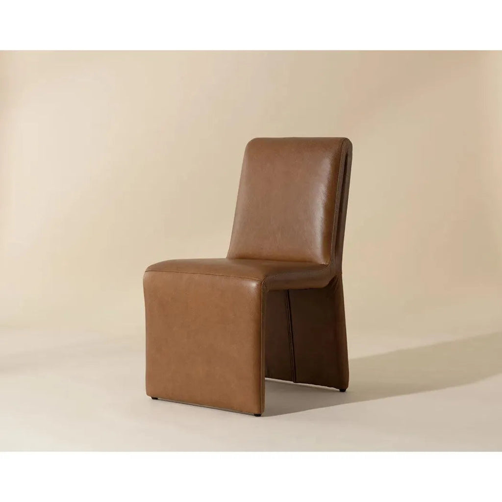 Cascata Leather Dining Armchair - LOOMLAN - SUNPAN - Dining Chairs