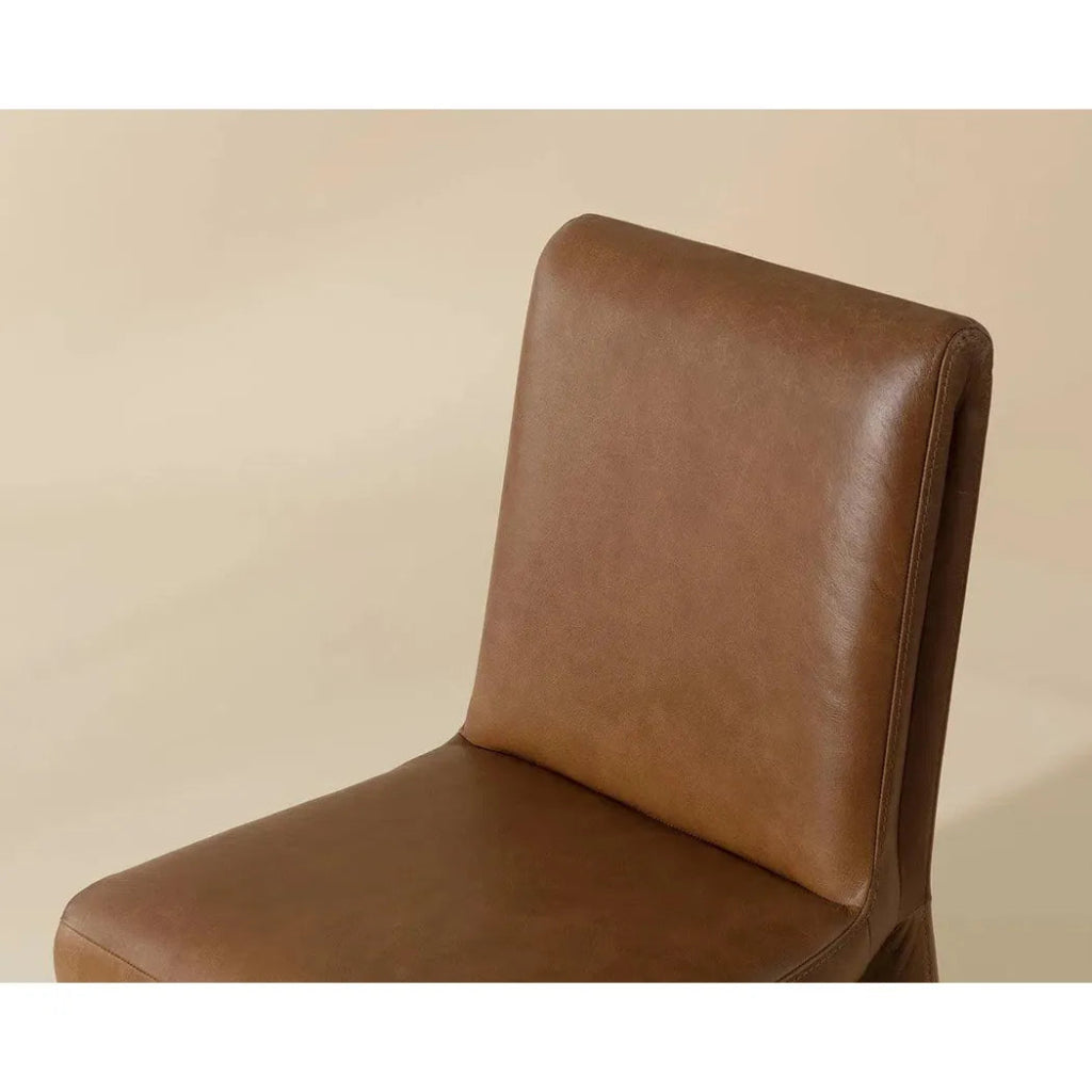 Cascata Leather Dining Armchair - LOOMLAN - SUNPAN - Dining Chairs