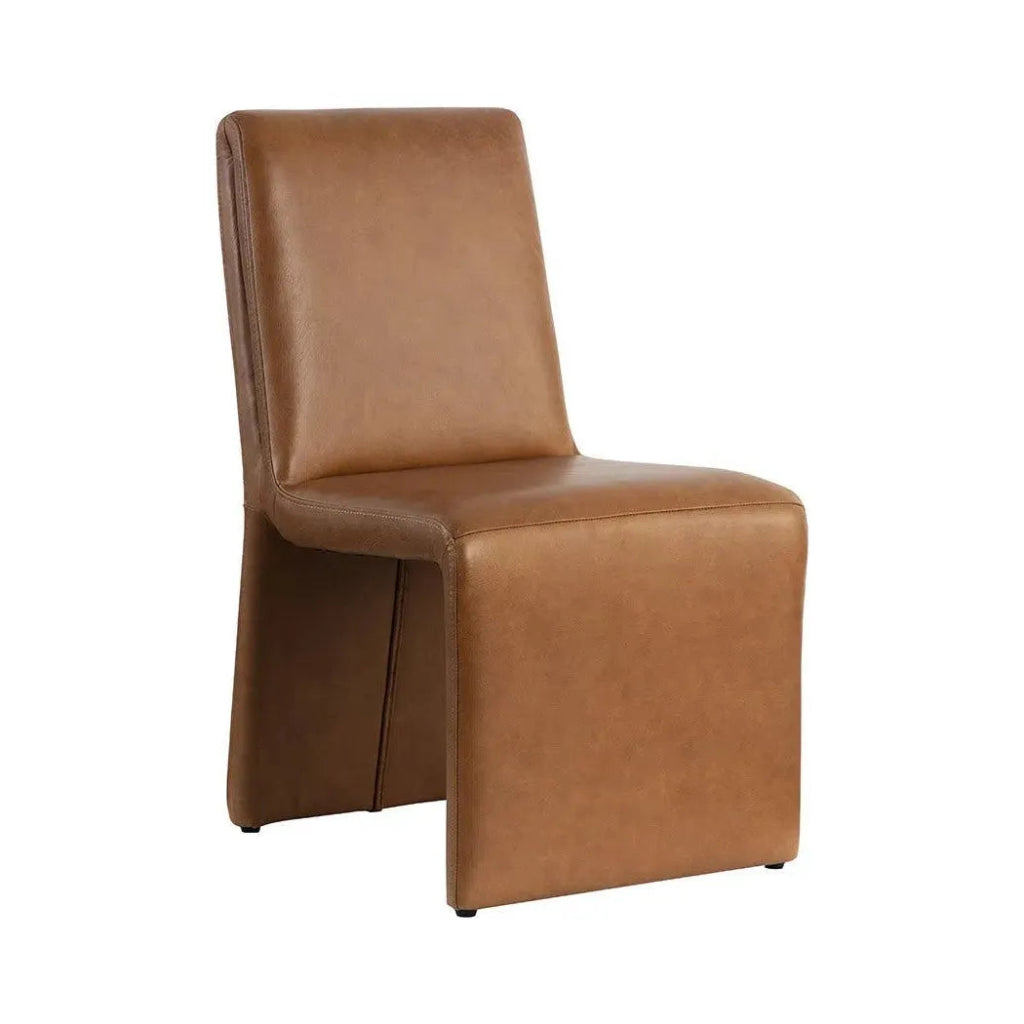 Cascata Leather Dining Armchair - LOOMLAN - SUNPAN - Dining Chairs