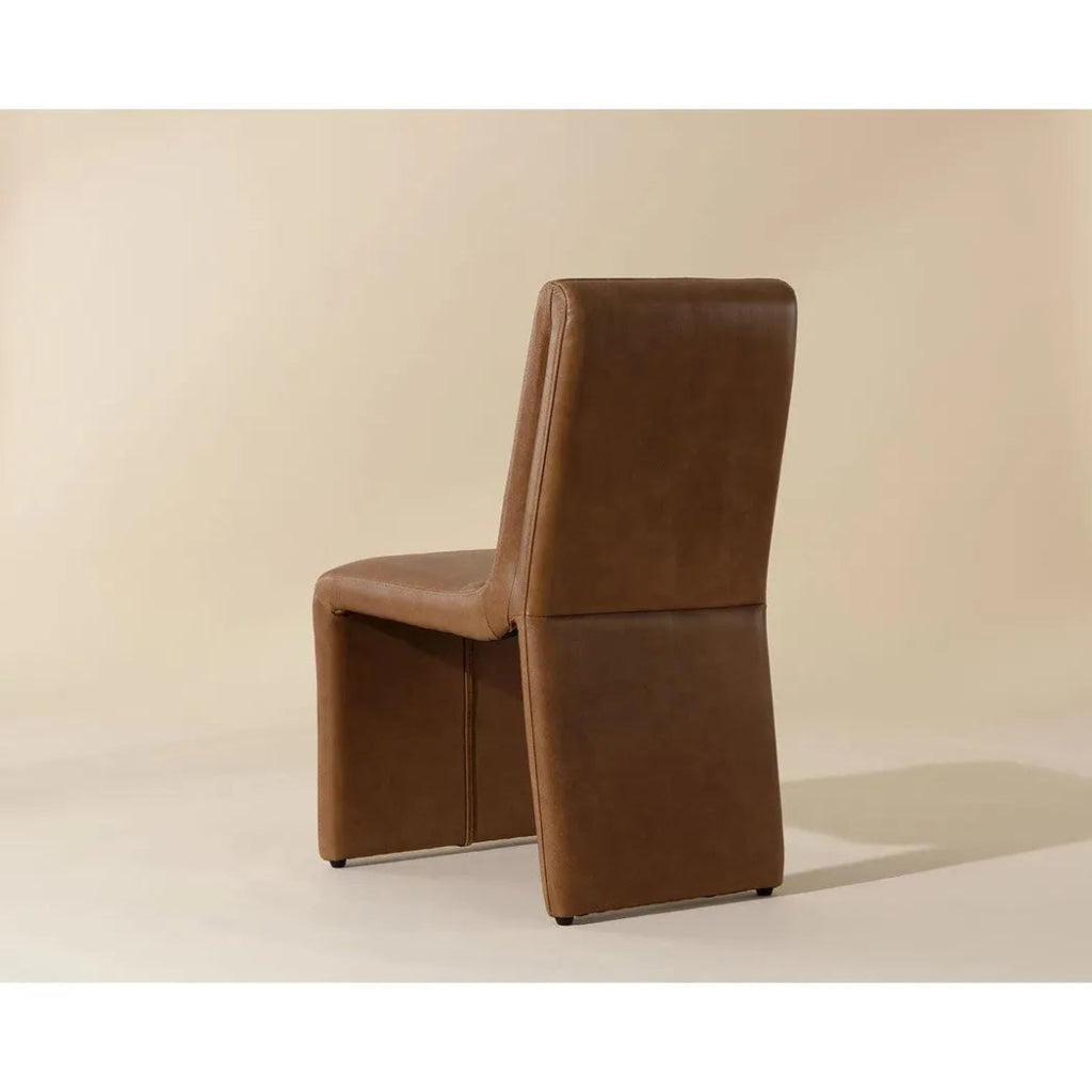 Cascata Leather Dining Armchair - LOOMLAN - SUNPAN - Dining Chairs