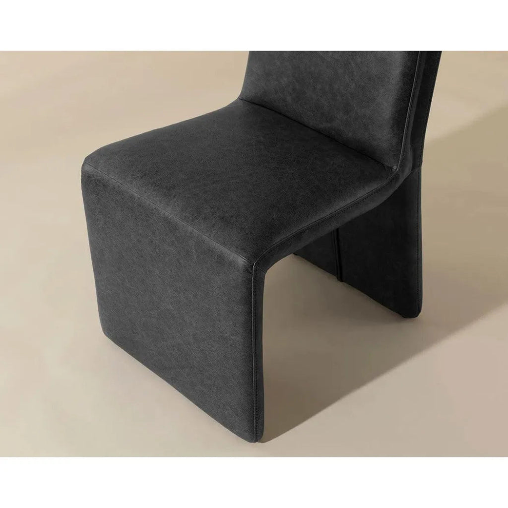 Cascata Leather Dining Armchair - LOOMLAN - SUNPAN - Dining Chairs