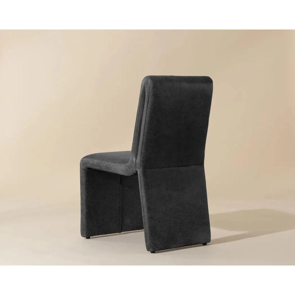 Cascata Leather Dining Armchair - LOOMLAN - SUNPAN - Dining Chairs