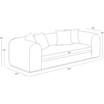 Caspian Sofa Copenhagen White Light Wood Base - LOOMLAN - SUNPAN - Sofas & Loveseats