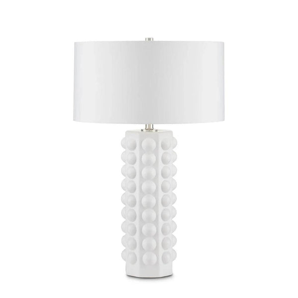 Cassandra White Table Lamp - LOOMLAN - Currey & Co - Table Lamps