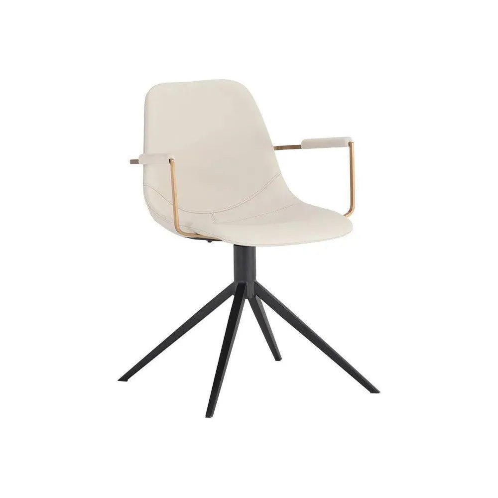 Cassius Swivel Dining Armchair - LOOMLAN - SUNPAN - Dining Chairs