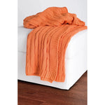 Cassy Cable Knitted Throw Blanket - LOOMLAN - Throw Blankets