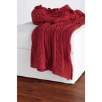 Cassy Cable Knitted Throw Blanket - LOOMLAN - Throw Blankets