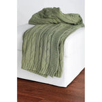 Cassy Cable Knitted Throw Blanket - LOOMLAN - Throw Blankets