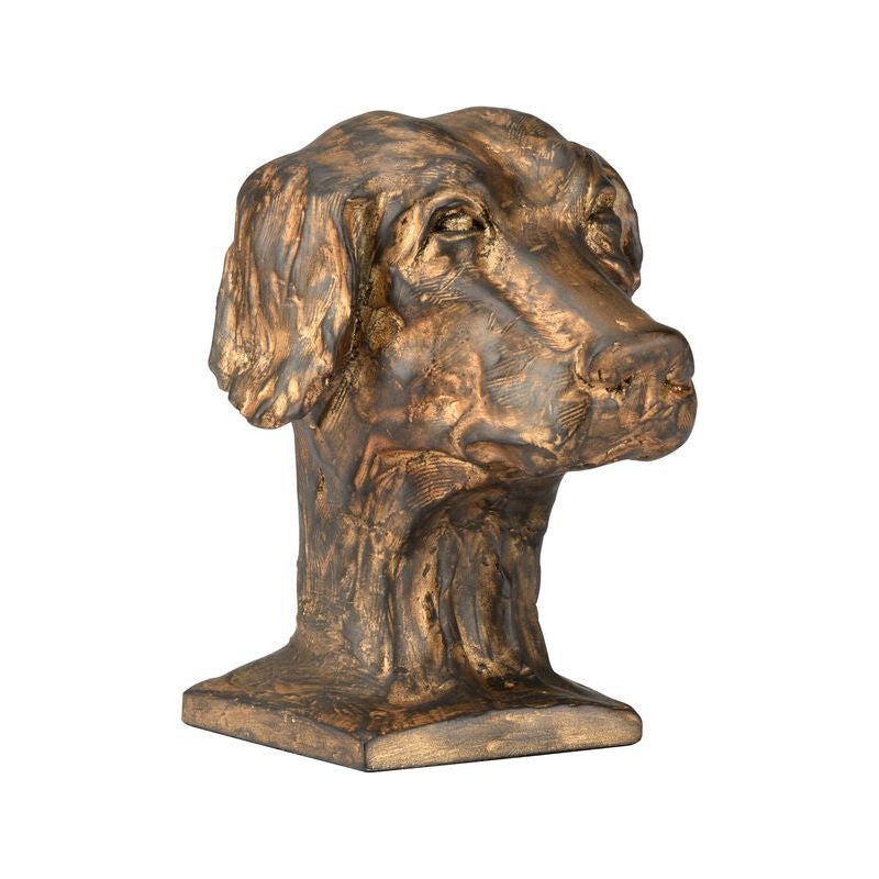 Cast Composite Crafted Dog Accent Sculpture - LOOMLAN - Chelsea House - Statues & Sculptures