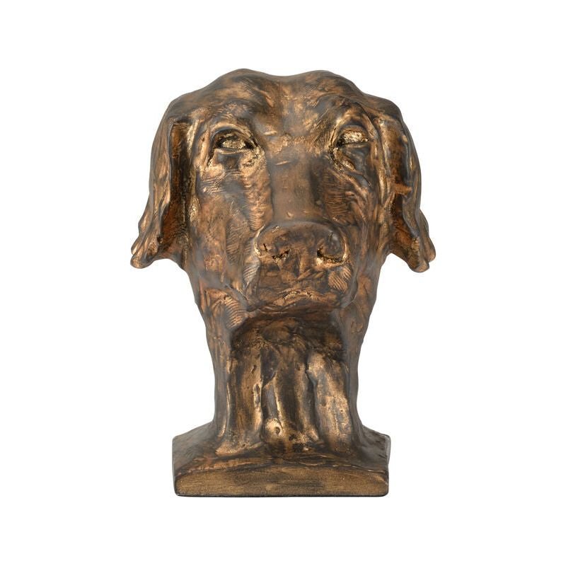 Cast Composite Crafted Dog Accent Sculpture - LOOMLAN - Chelsea House - Statues & Sculptures