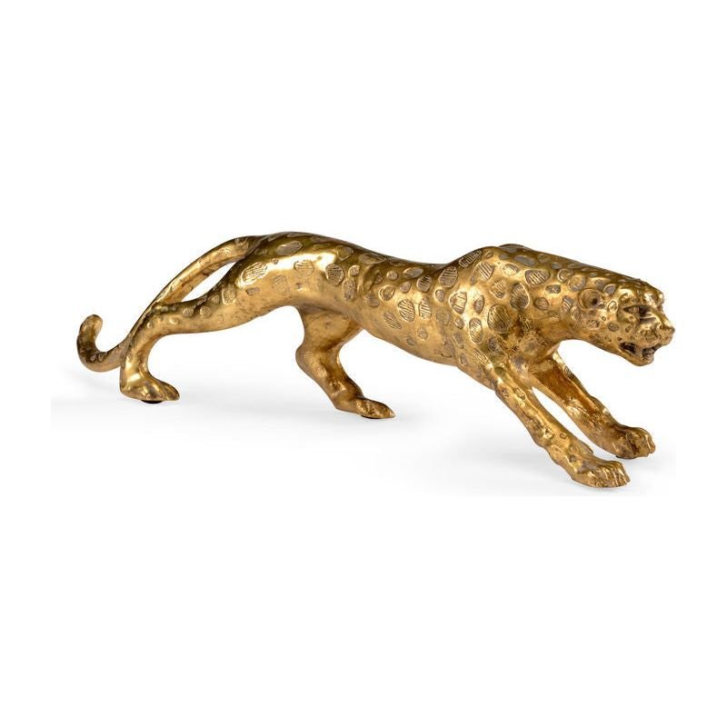 Cast Composite Crafted Leopard Sculpture - LOOMLAN - Chelsea House - Statues & Sculptures