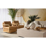 Castell Leather Swivel Lounge Chair - LOOMLAN - SUNPAN - Club Chairs