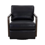 Castell Leather Swivel Lounge Chair - LOOMLAN - SUNPAN - Club Chairs