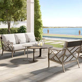 Castelle Tulip Outdoor Round Coffee Table - LOOMLAN - Castelle - Outdoor Coffee Tables