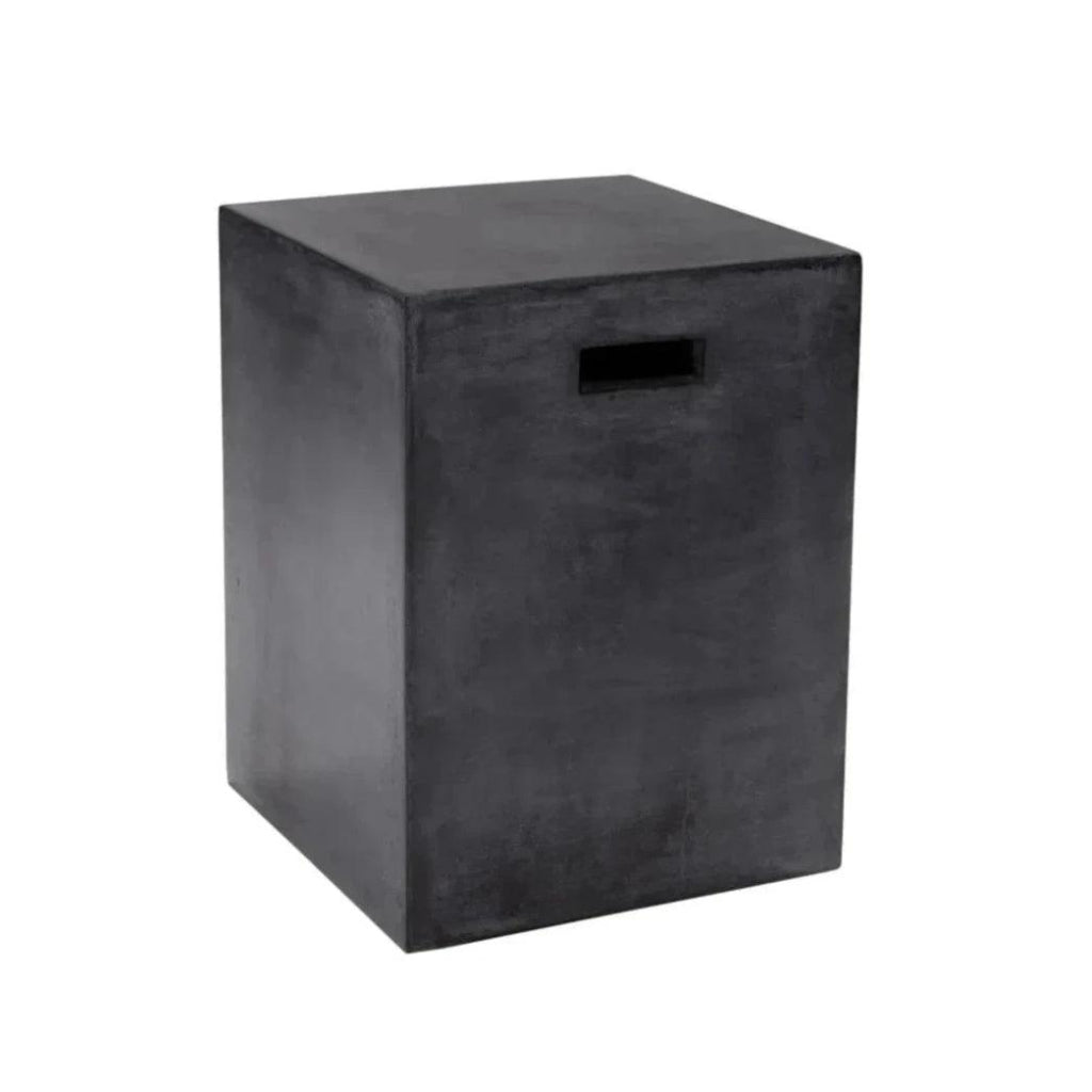 Castor Concrete Outdoor Square End Table - LOOMLAN - SUNPAN - Outdoor Side Tables