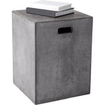 Castor Concrete Outdoor Square End Table - LOOMLAN - SUNPAN - Outdoor Side Tables