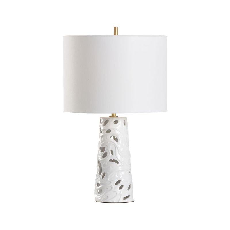 Catalonia Blanca Ceramic Made Table Lamp - LOOMLAN - Wildwood - Table Lamps