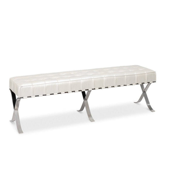 Catalunya Leather Long Bedroom Bench - LOOMLAN - Sarreid - Bedroom Benches