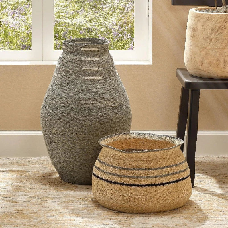Caterpillar Basket - LOOMLAN - Jamie Young - Vases & Jars