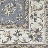 Cati Gray Round Area Rugs For Dining Room - LOOMLAN - LOOMLAN - Area Rugs