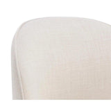 Cavoli Fabric Swivel Armless Dining Chair - LOOMLAN - SUNPAN - Dining Chairs