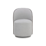 Cavoli Fabric Swivel Armless Dining Chair - LOOMLAN - SUNPAN - Dining Chairs