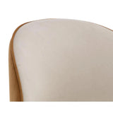 Cavoli Fabric Swivel Armless Dining Chair - LOOMLAN - SUNPAN - Dining Chairs