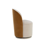 Cavoli Fabric Swivel Armless Dining Chair - LOOMLAN - SUNPAN - Dining Chairs