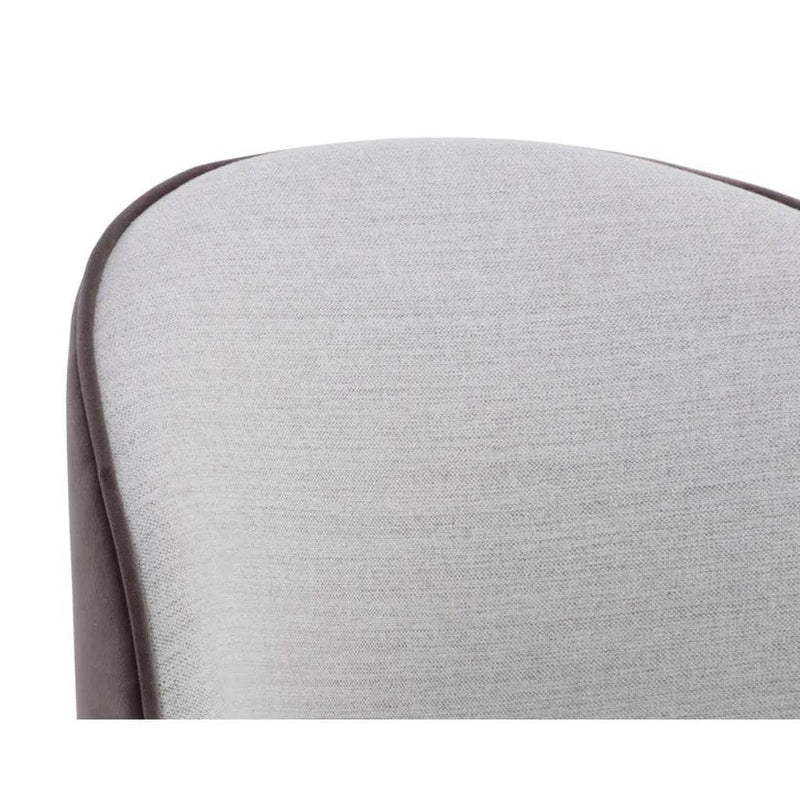 Cavoli Fabric Swivel Armless Dining Chair - LOOMLAN - SUNPAN - Dining Chairs