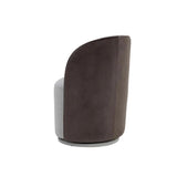 Cavoli Fabric Swivel Armless Dining Chair - LOOMLAN - SUNPAN - Dining Chairs