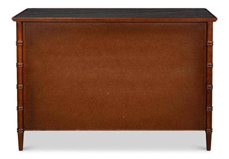 Cayman Wooden Brown Commode Chest - LOOMLAN - Sarreid - Chests